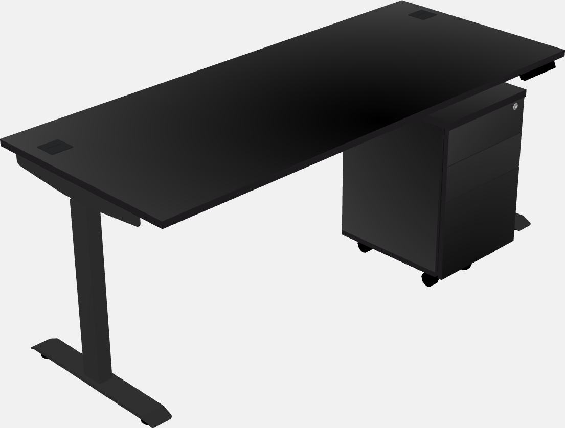 Single motor electric desk