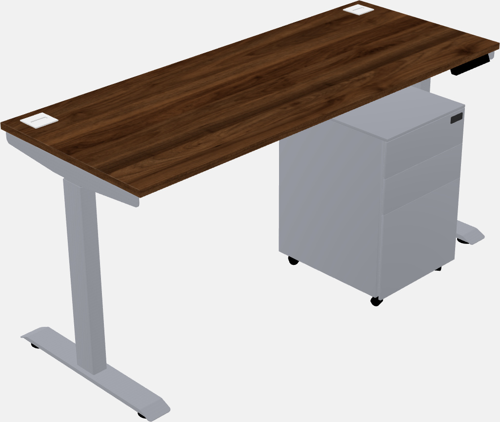 Single motor electric desk