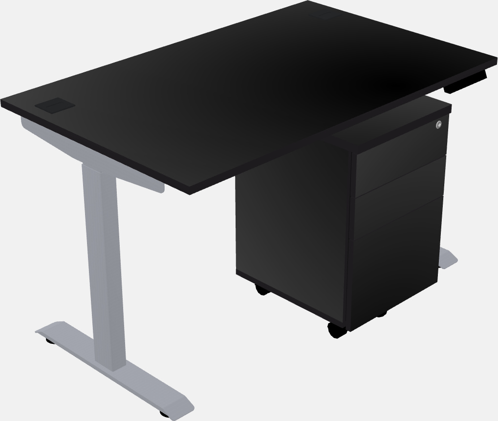 Single motor electric desk