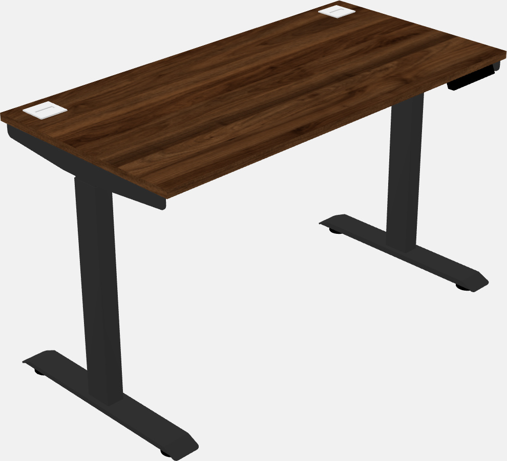 Single motor electric desk