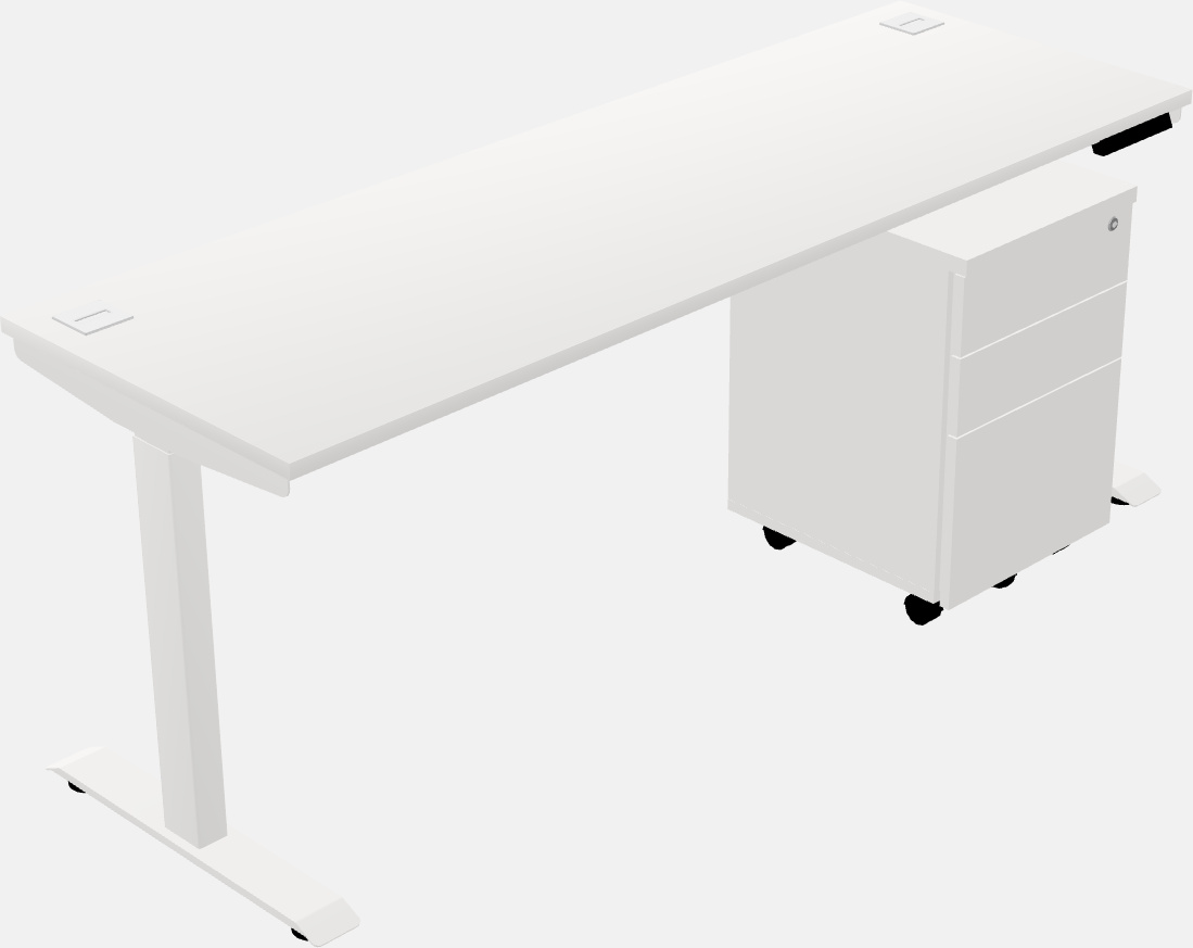 Single motor electric desk