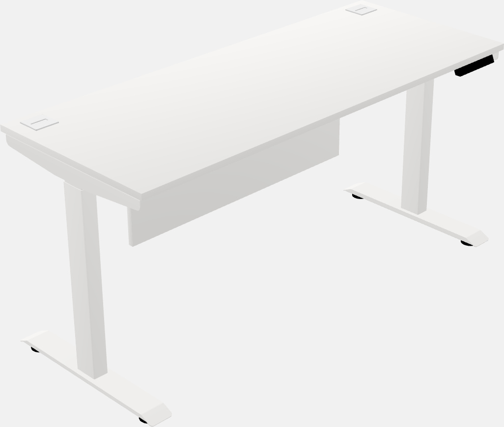 Single motor electric desk