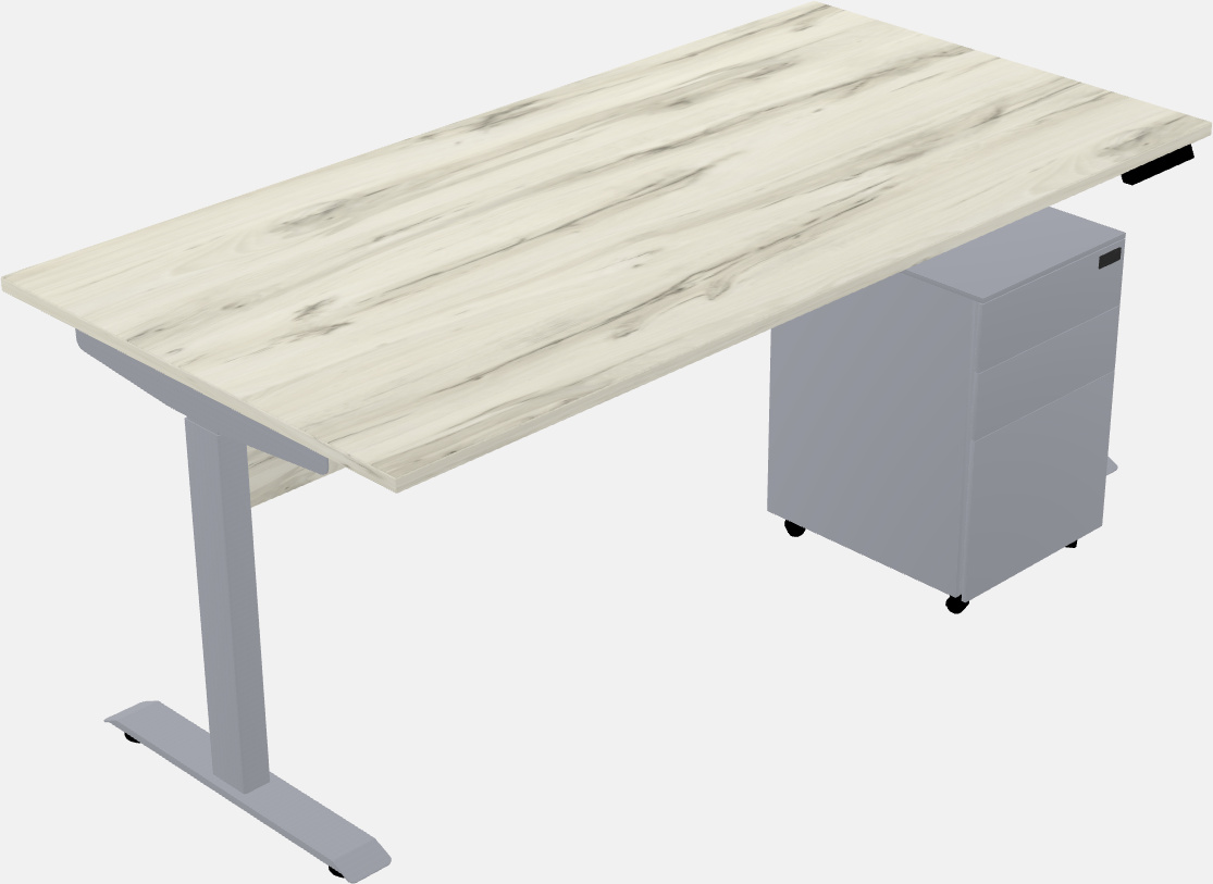 Single motor electric desk