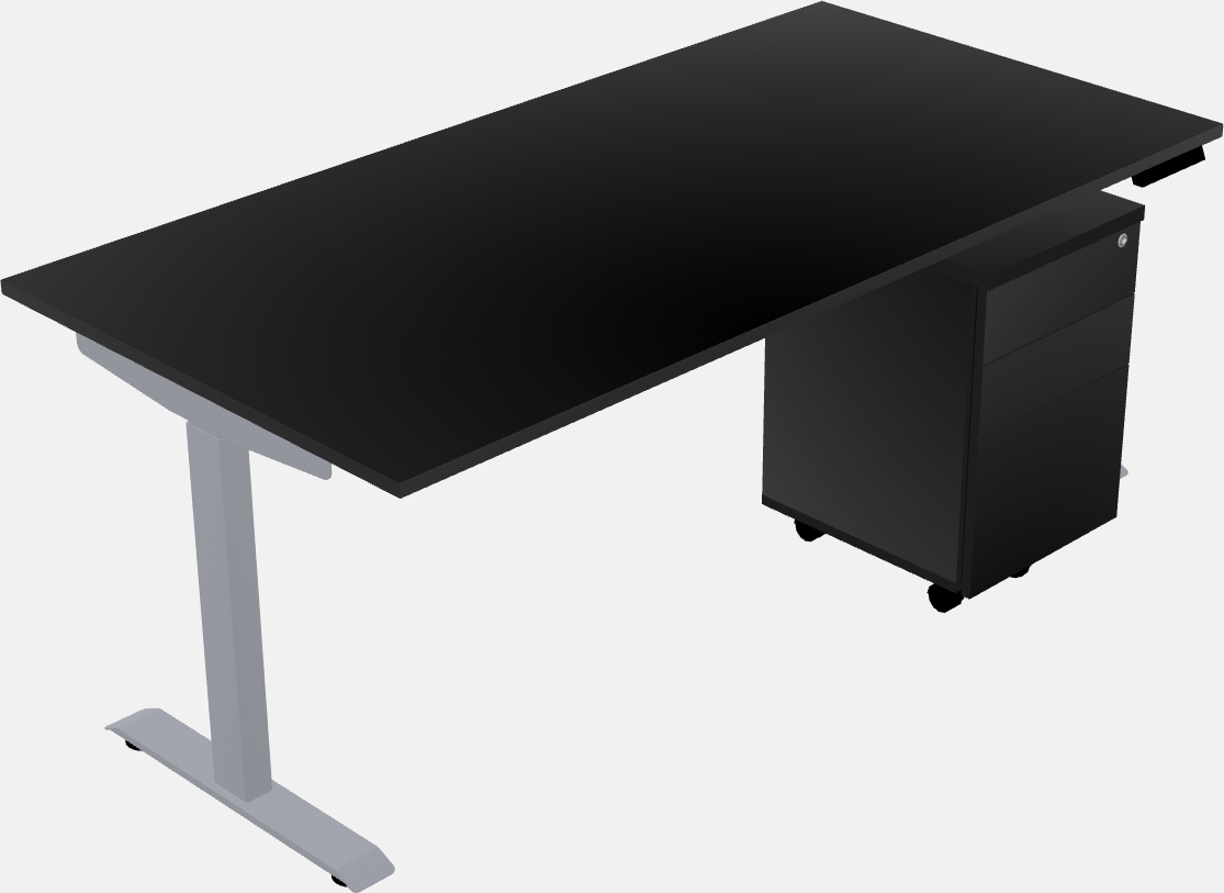 Single motor electric desk