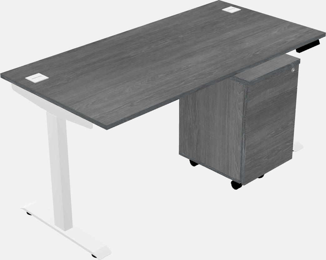 Single motor electric desk