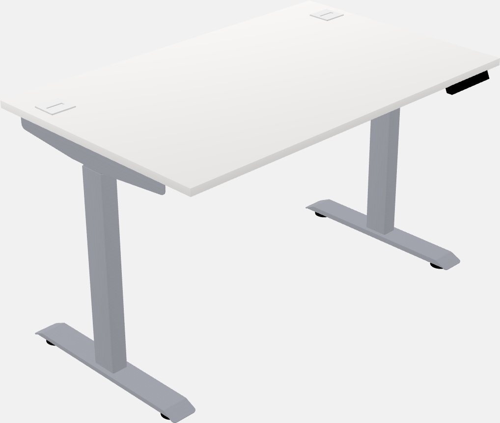 Single motor electric desk