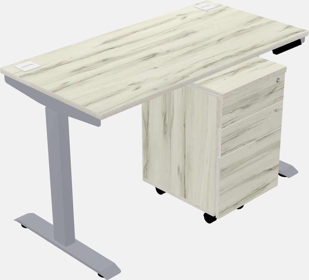 Single motor electric desk