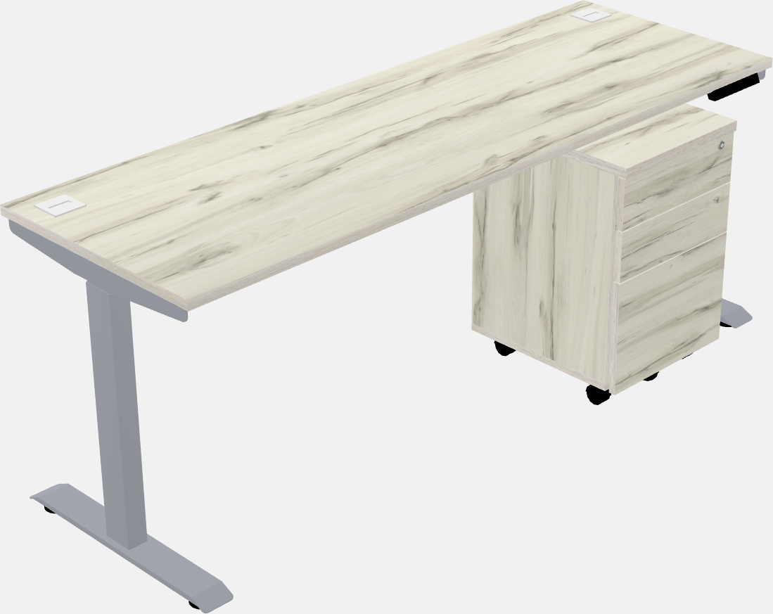 Single motor electric desk