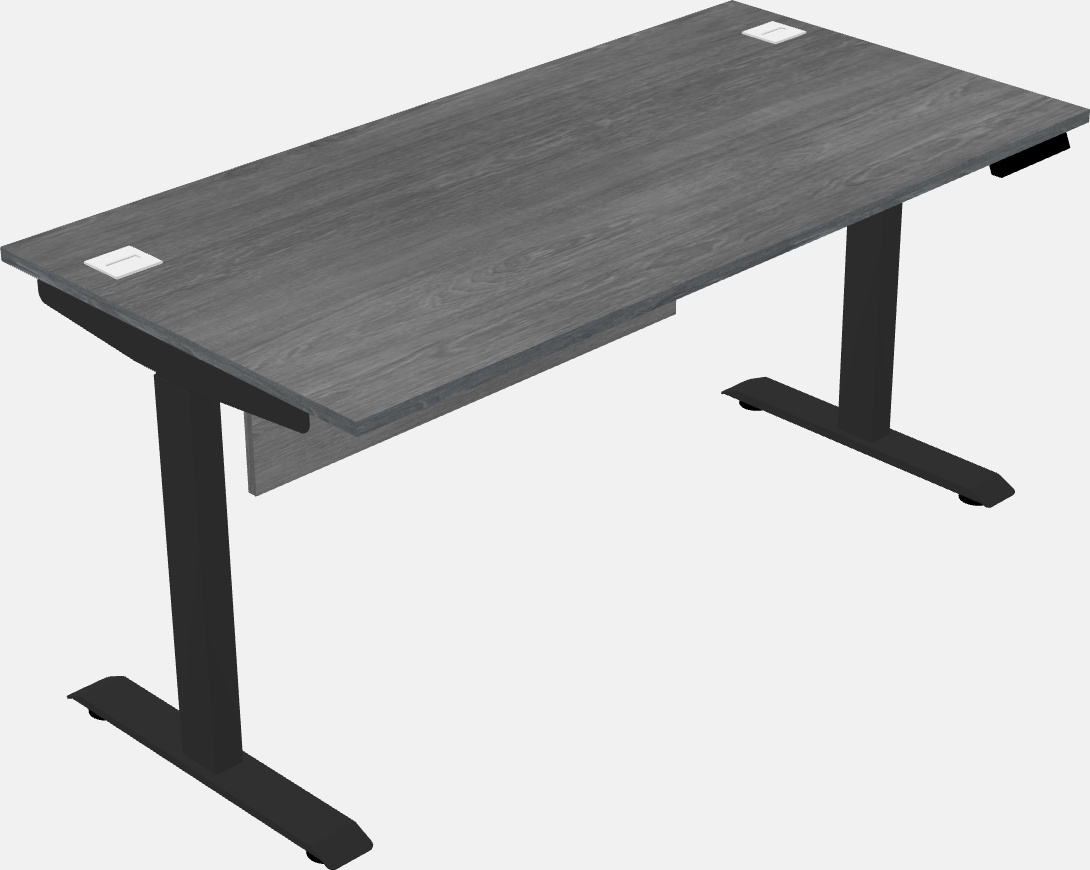 Single motor electric desk