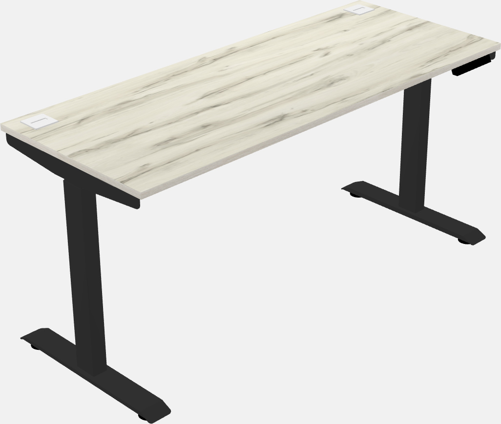 Single motor electric desk