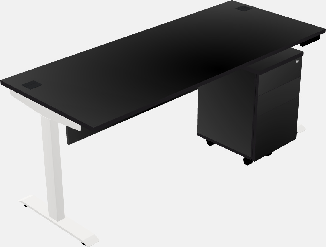 Single motor electric desk