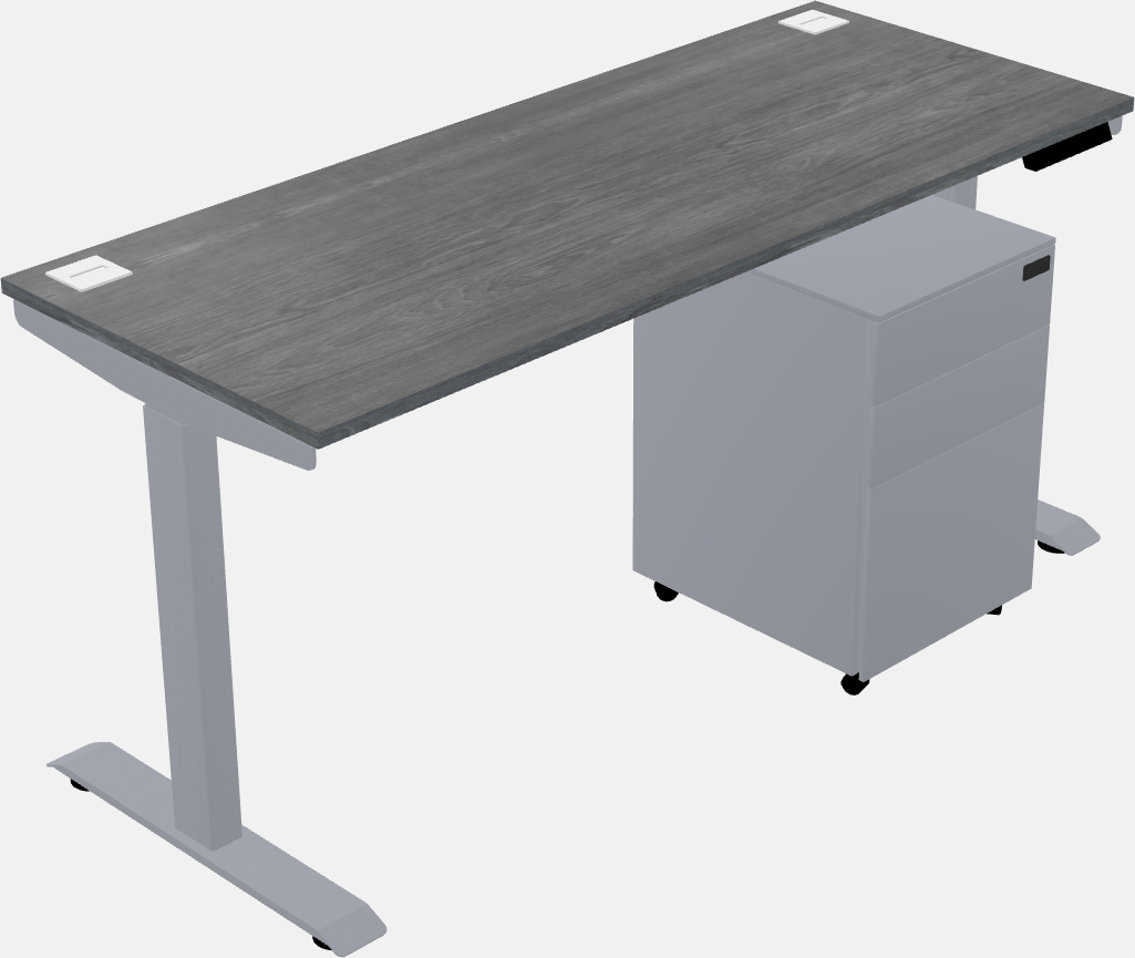 Single motor electric desk