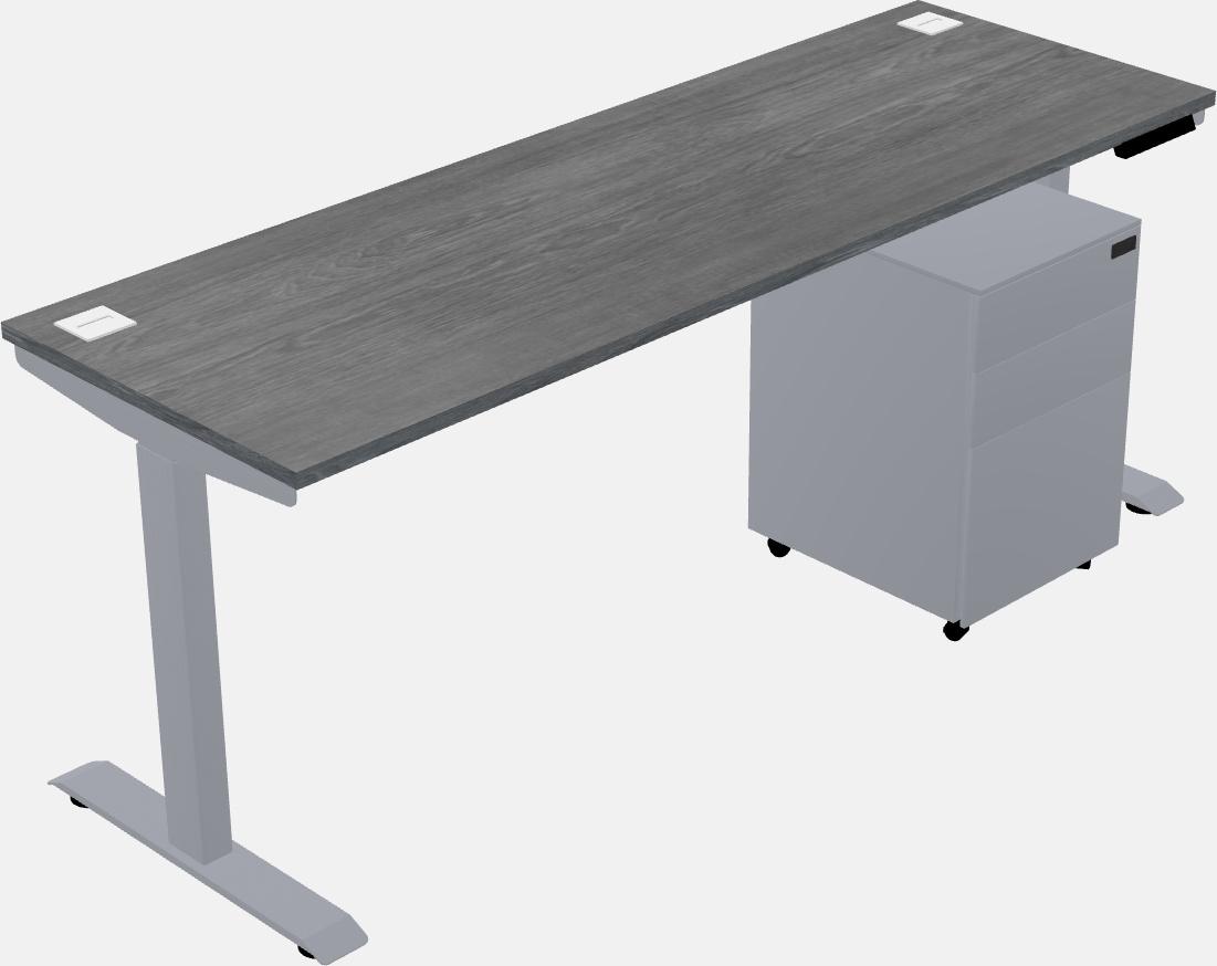 Single motor electric desk