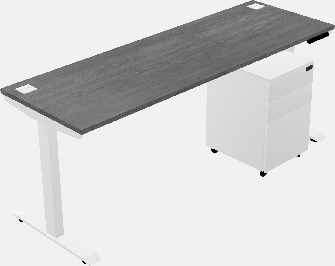 Single motor electric desk