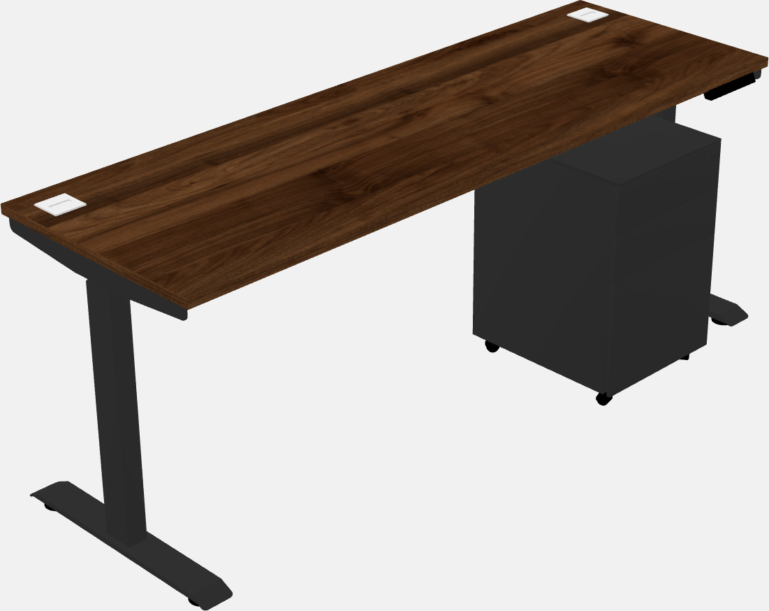 Single motor electric desk