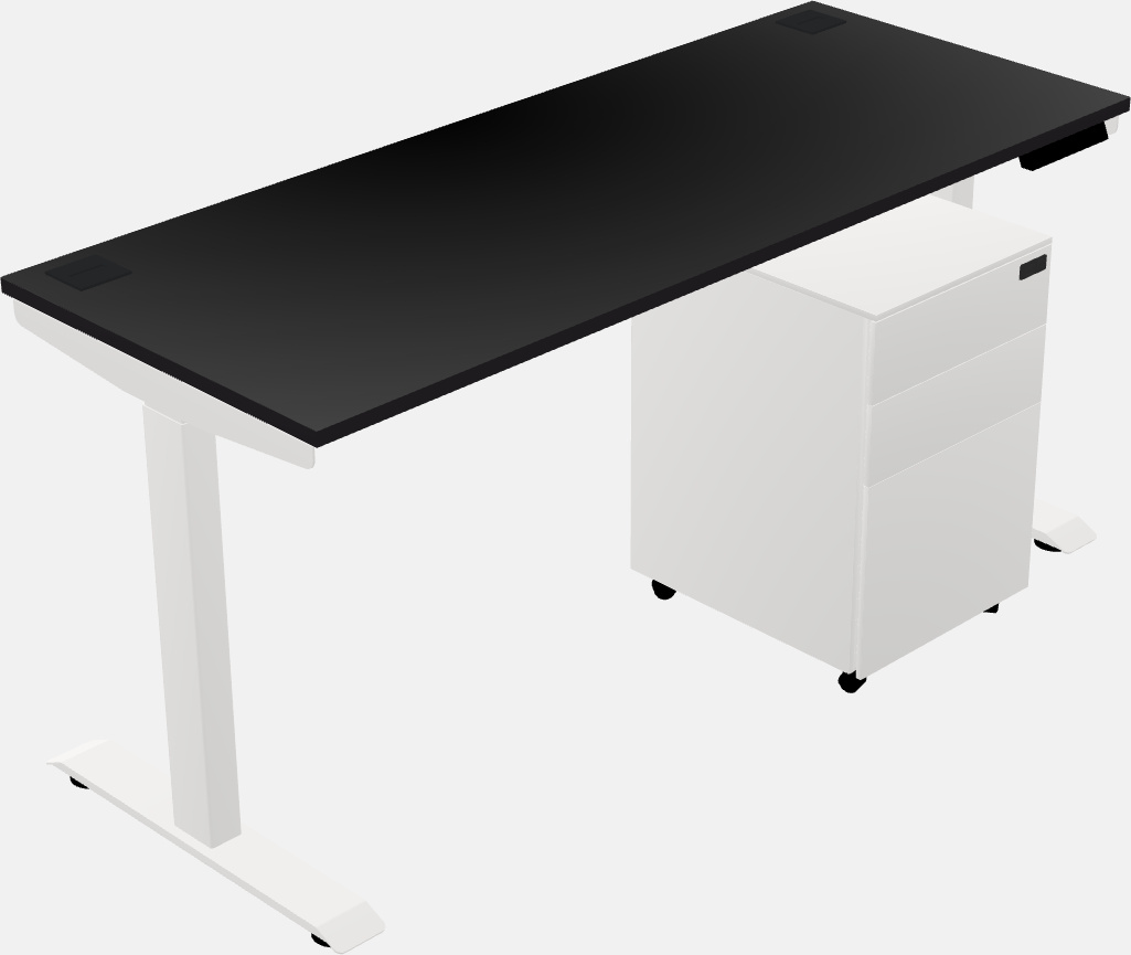 Single motor electric desk