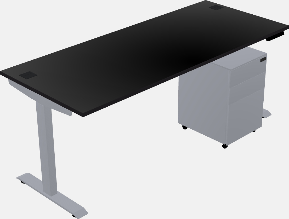 Single motor electric desk