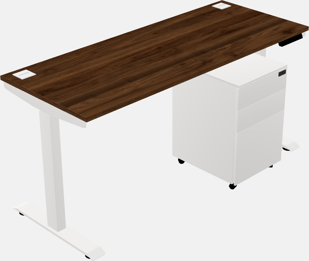 Single motor electric desk