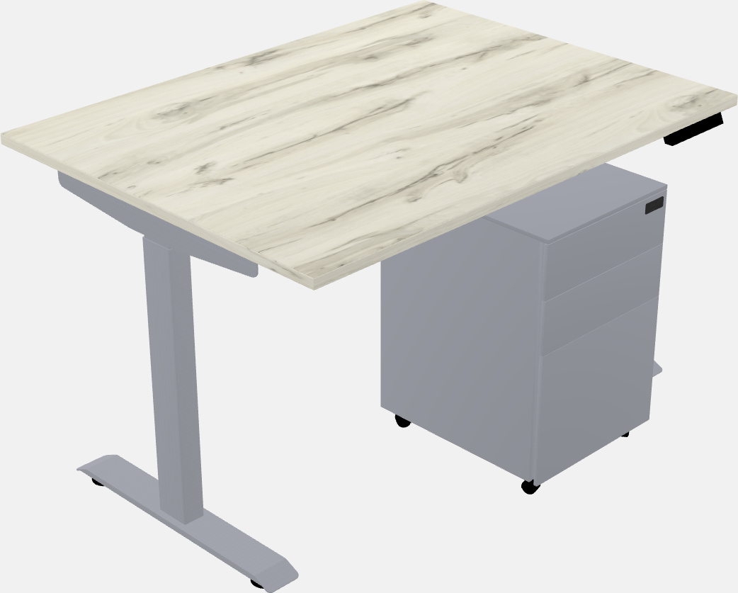 Single motor electric desk