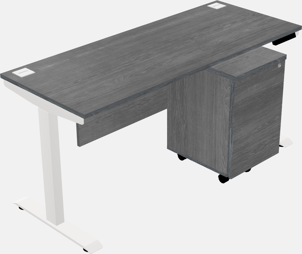 Single motor electric desk