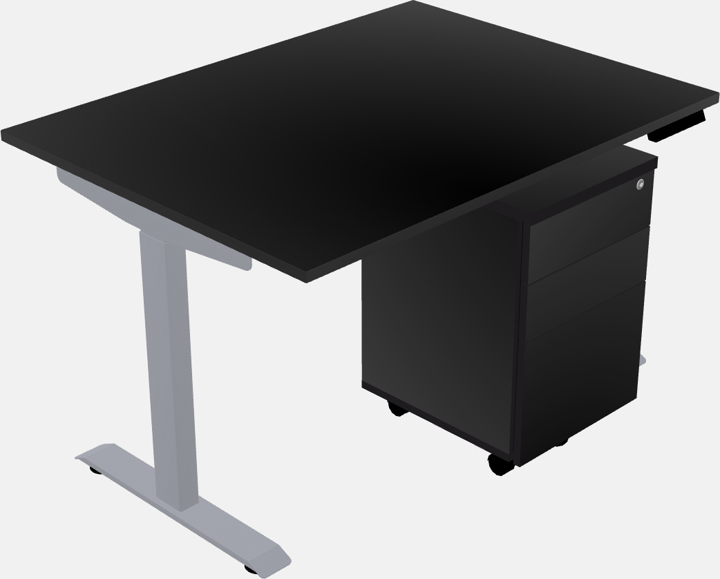 Single motor electric desk