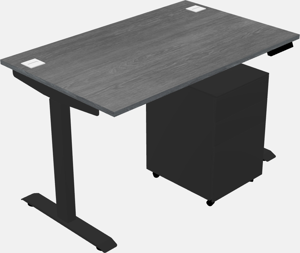 Single motor electric desk