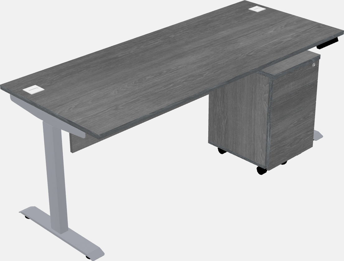 Single motor electric desk