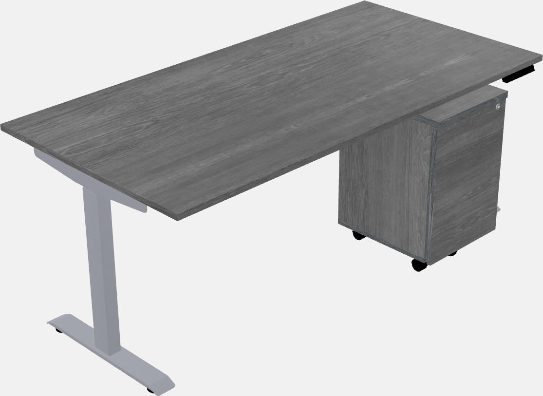 Single motor electric desk