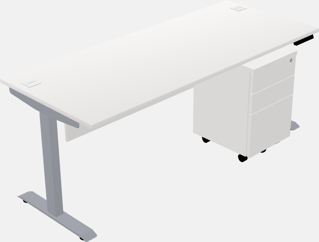 Single motor electric desk