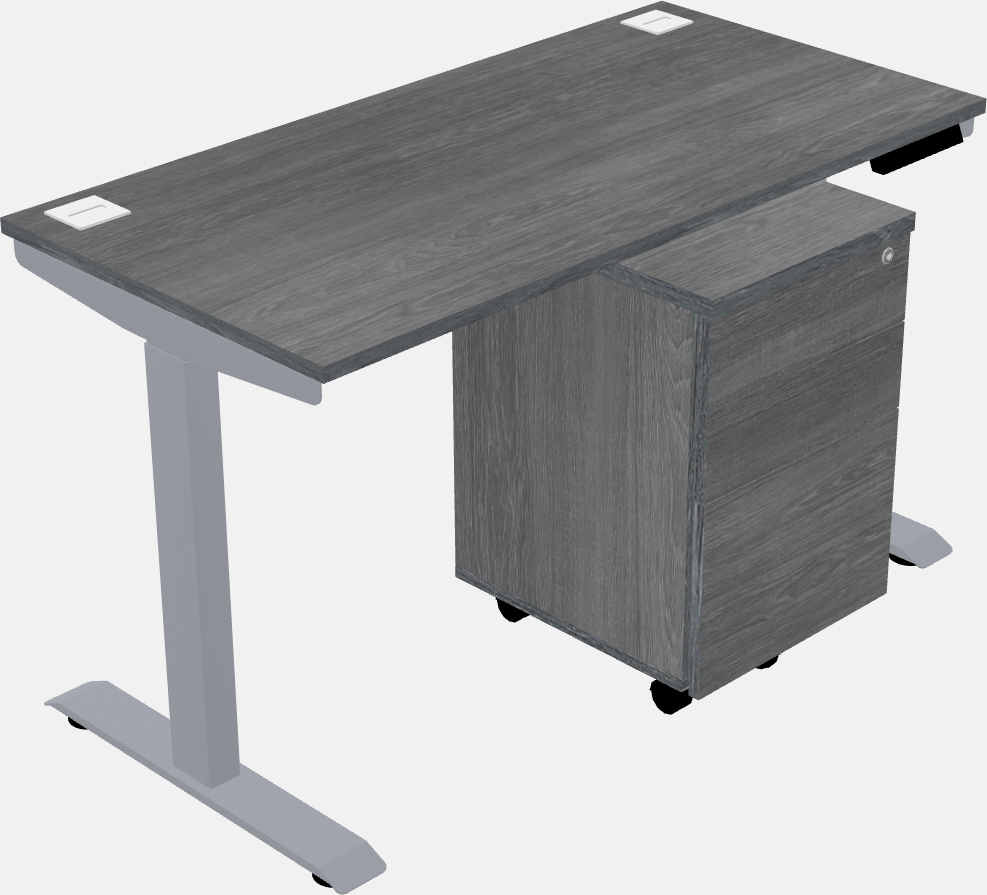 Single motor electric desk