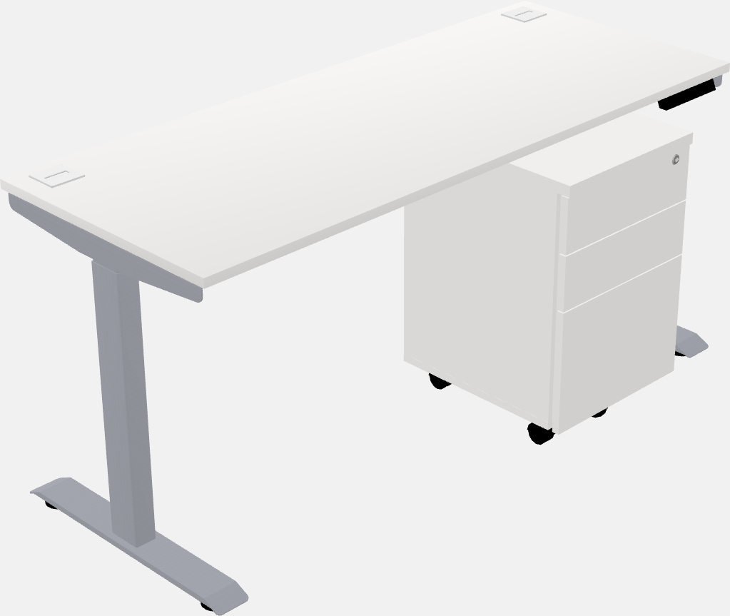 Single motor electric desk