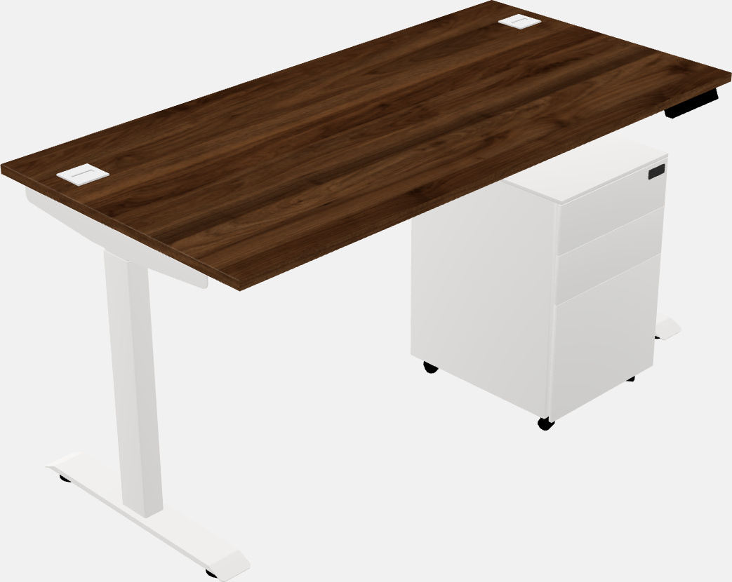 Single motor electric desk