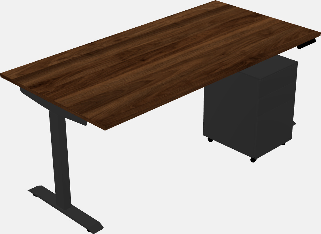 Single motor electric desk