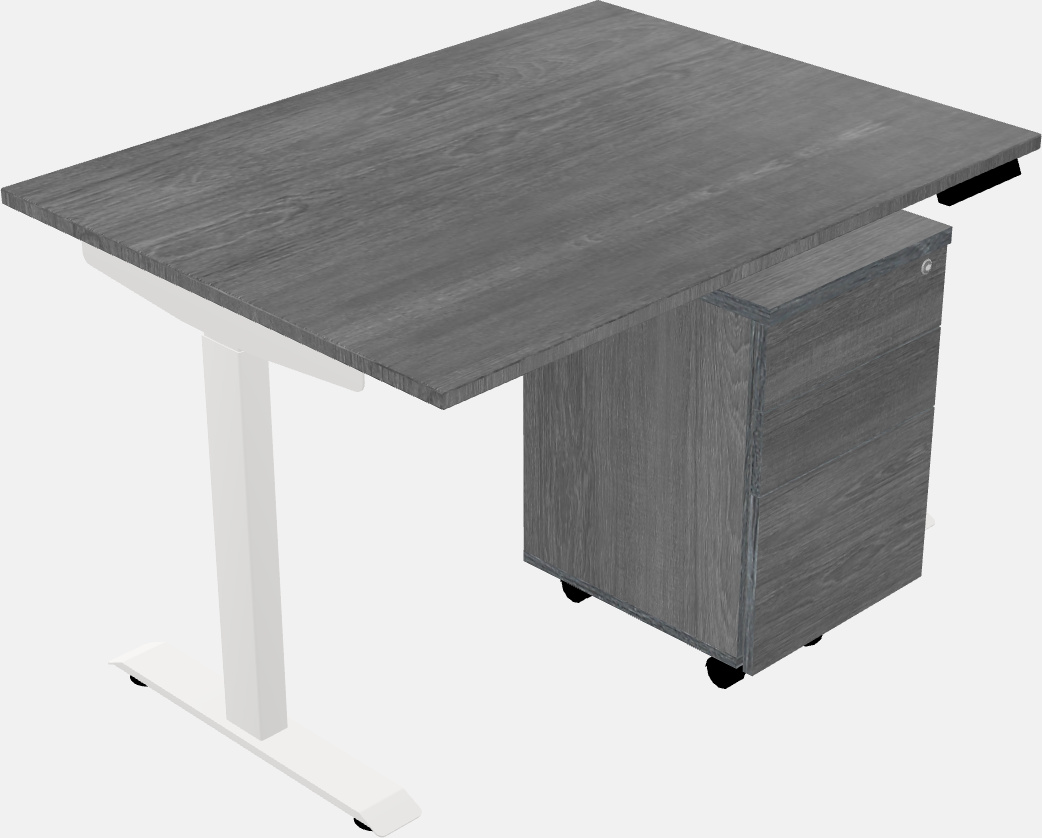 Single motor electric desk