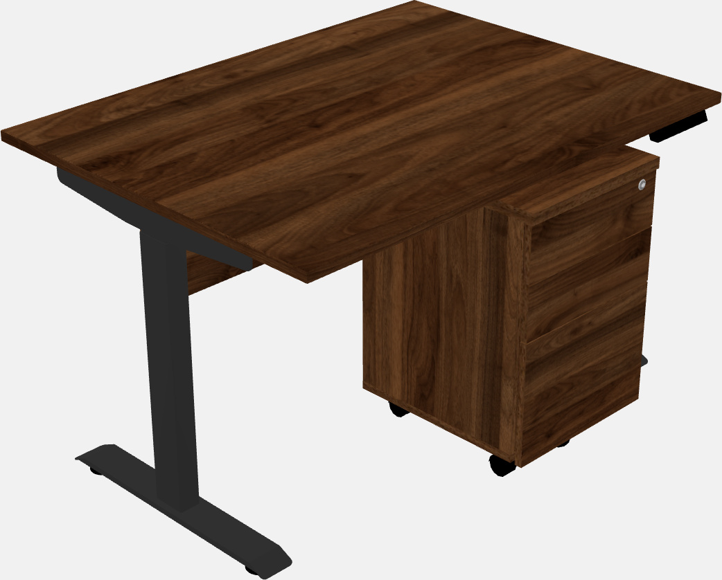 Single motor electric desk