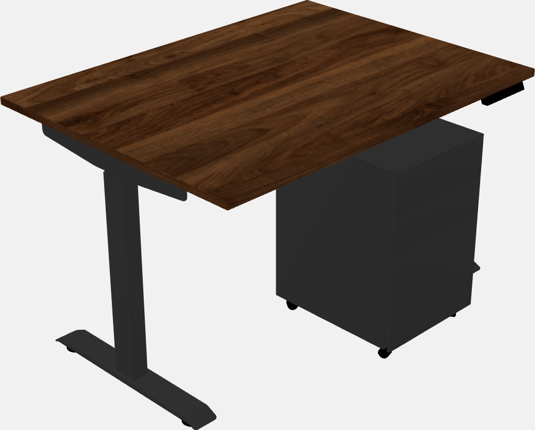 Single motor electric desk