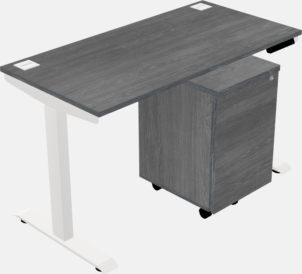 Single motor electric desk