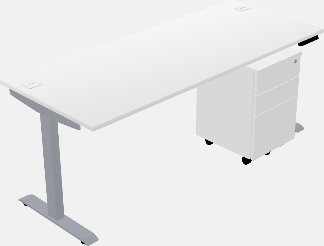 Single motor electric desk