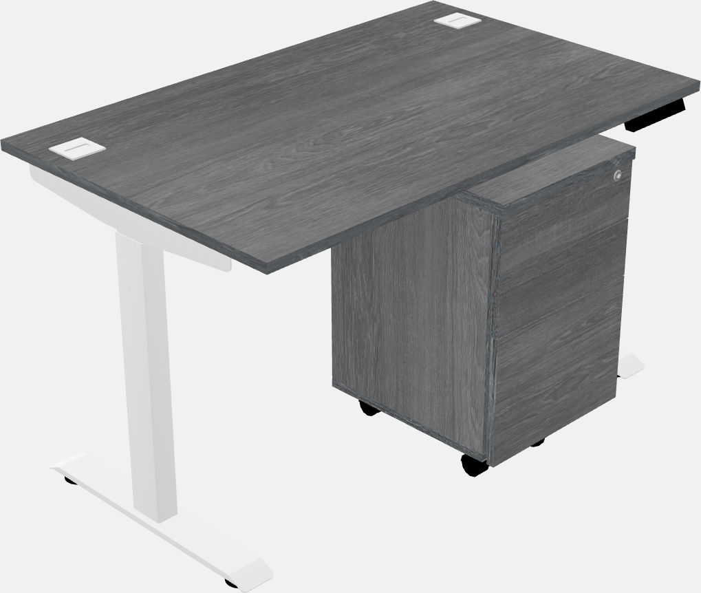 Single motor electric desk