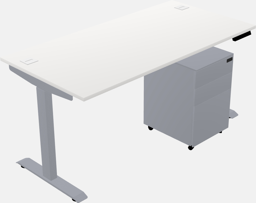 Single motor electric desk