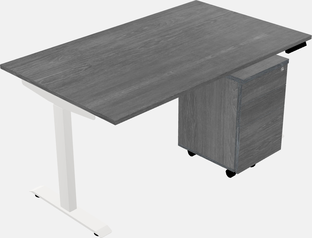 Single motor electric desk