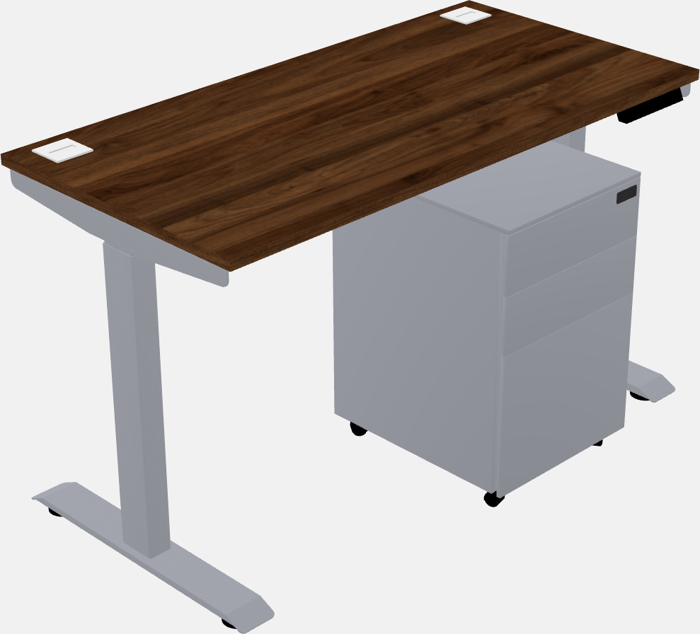 Single motor electric desk