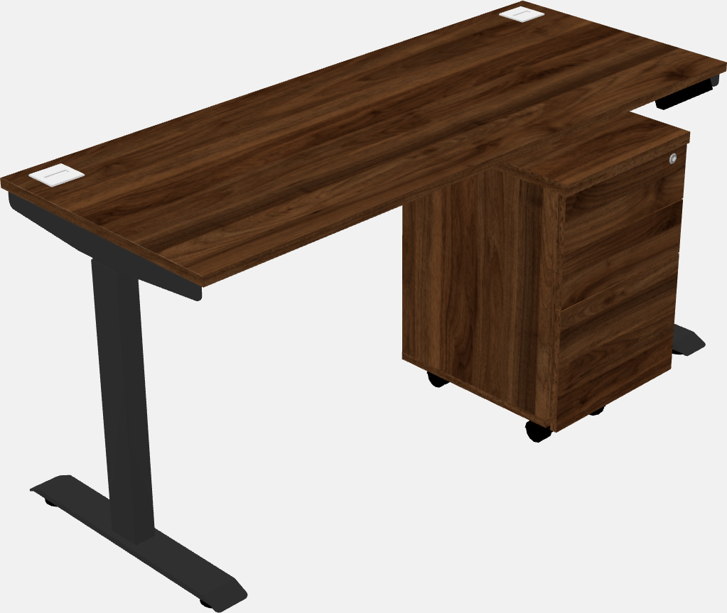 Single motor electric desk