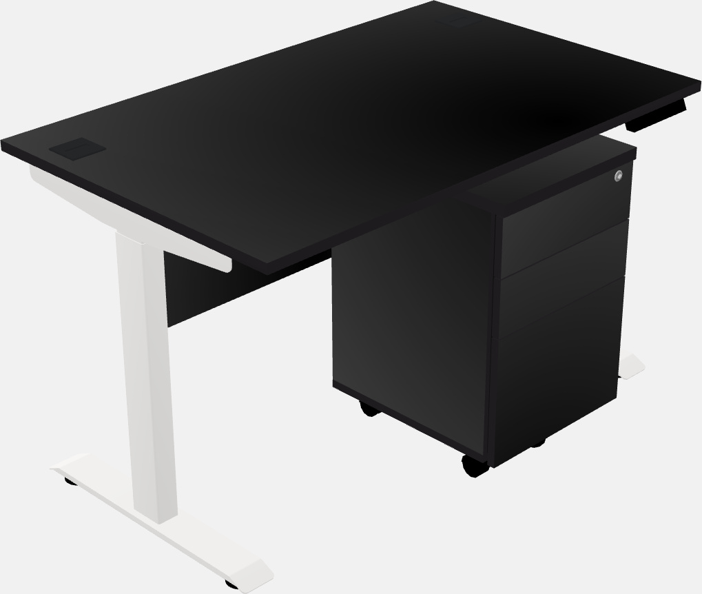 Single motor electric desk