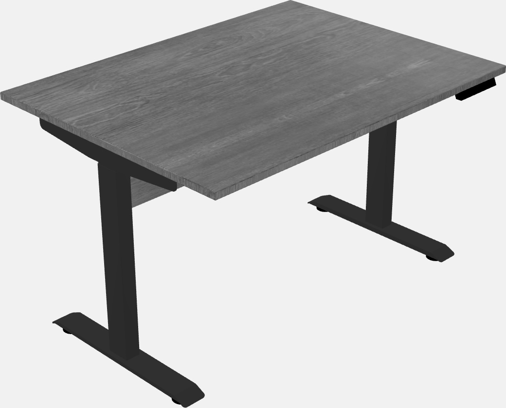 Single motor electric desk