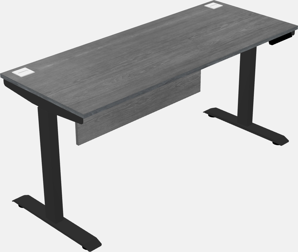 Single motor electric desk