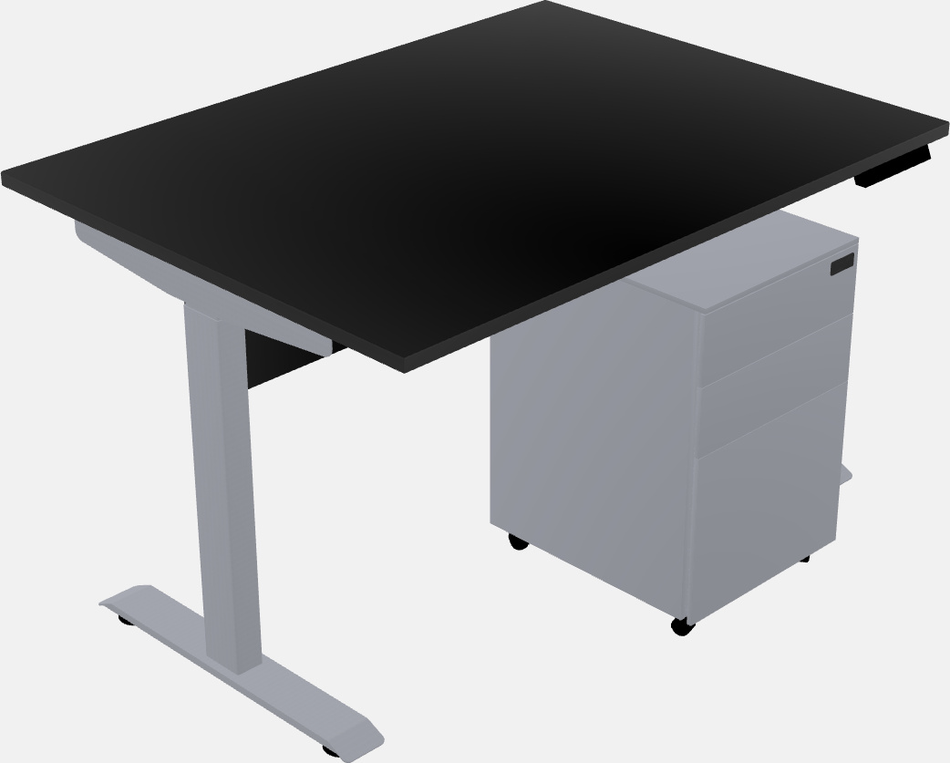 Single motor electric desk