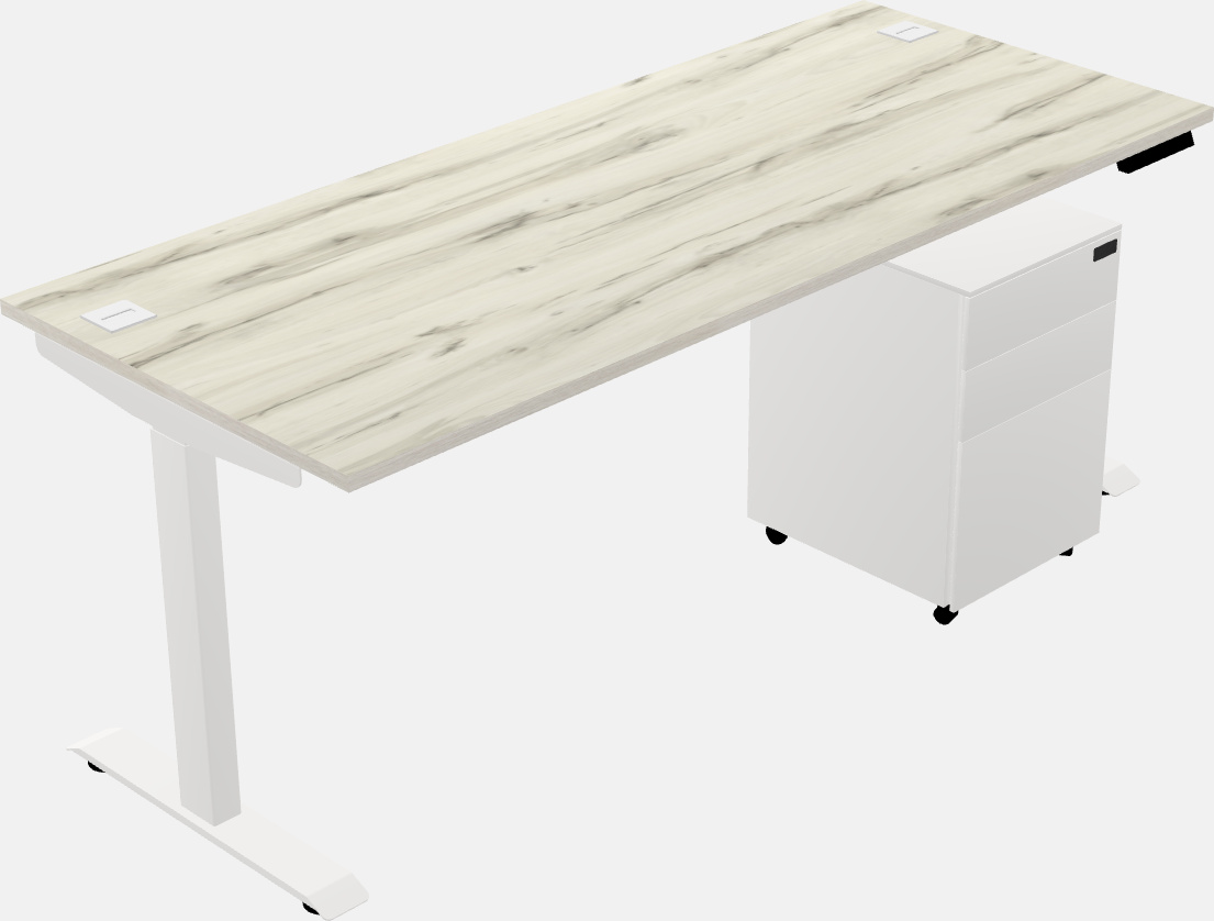 Single motor electric desk