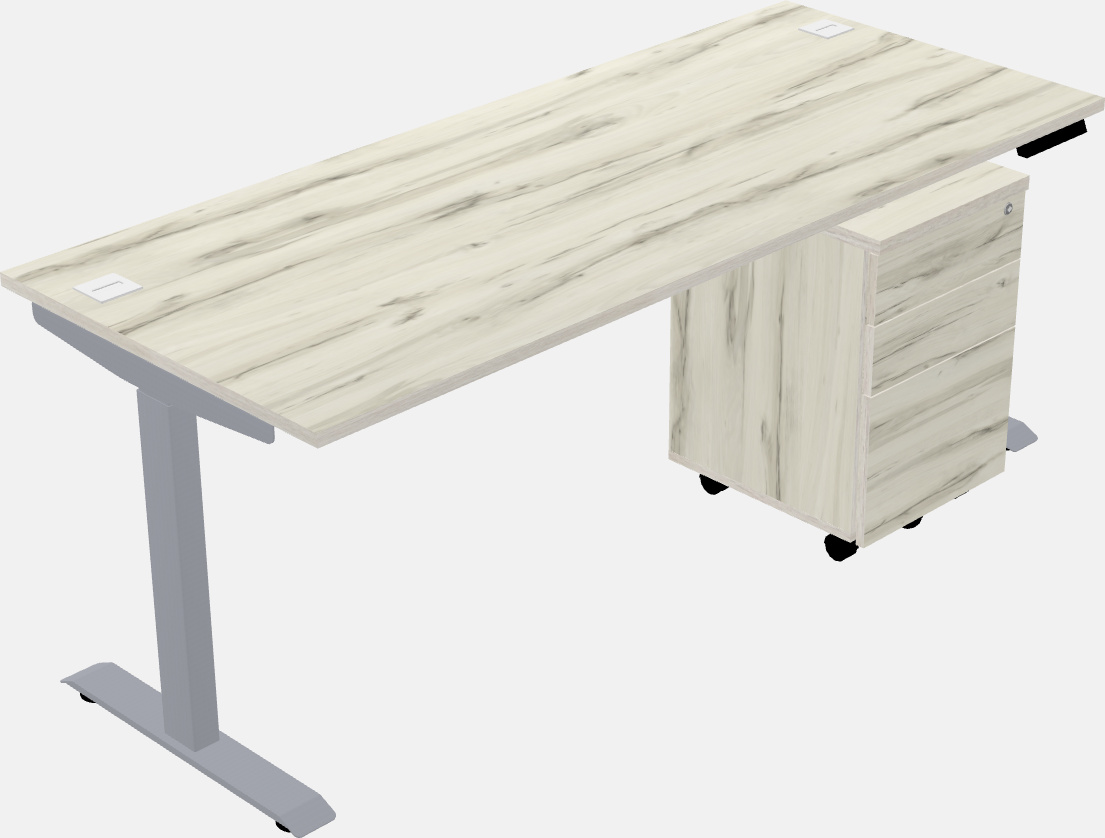 Single motor electric desk