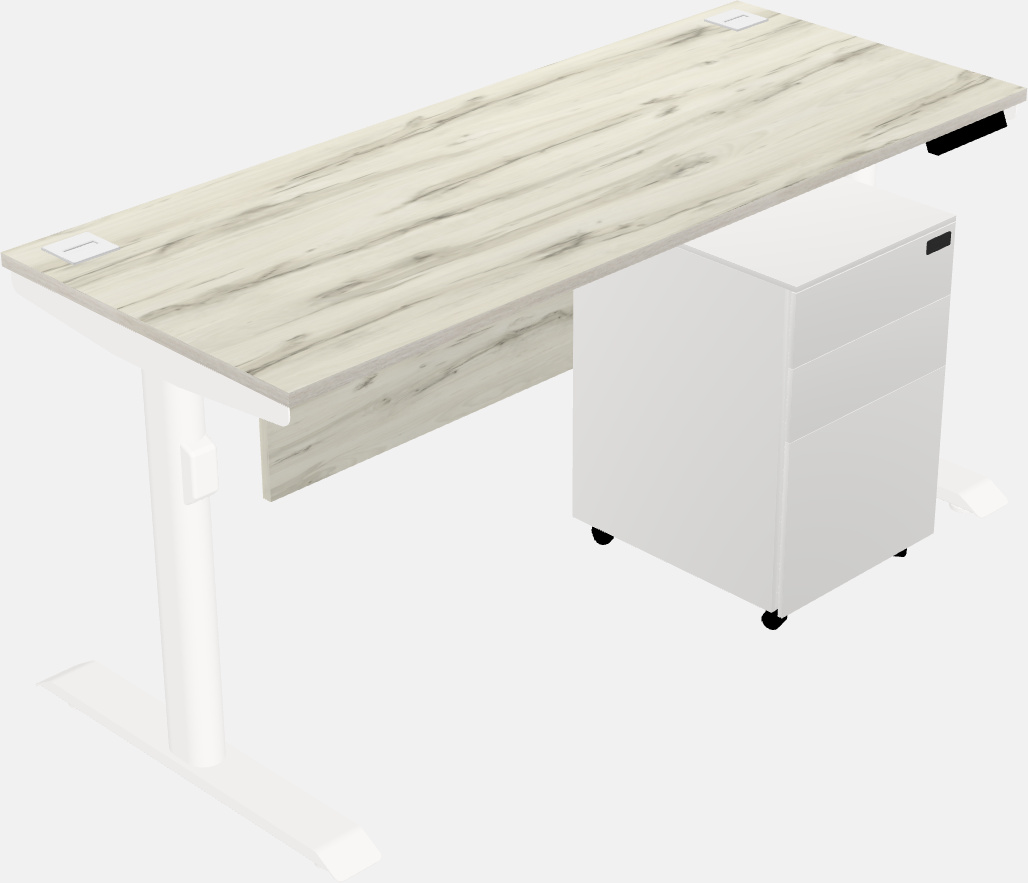 Dual motor electric desk